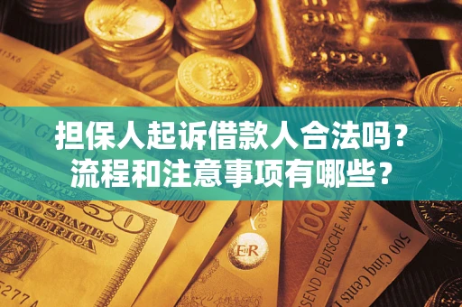 武汉担保人起诉借款人合法吗？流程和注意事项有哪些？