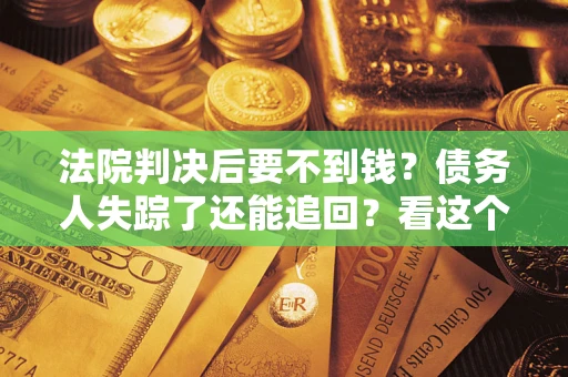 武汉法院判决后要不到钱？债务人失踪了还能追回？看这个方法！