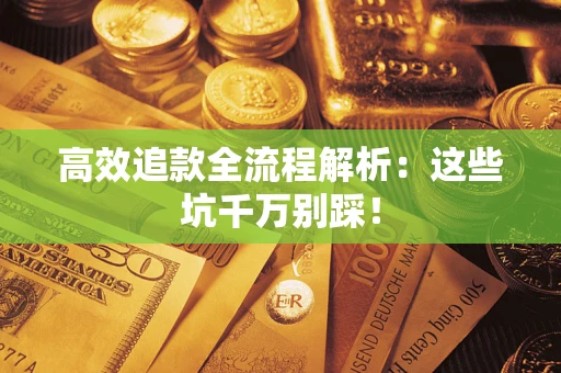 武汉高效追款全流程解析：这些坑千万别踩！