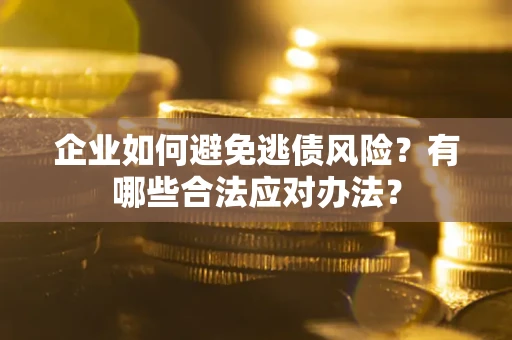 武汉企业如何避免逃债风险？有哪些合法应对办法？