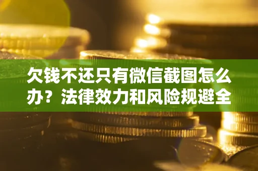 武汉欠钱不还只有微信截图怎么办？法律效力和风险规避全解析