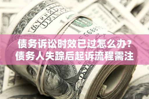 武汉债务诉讼时效已过怎么办？债务人失踪后起诉流程需注意什么？