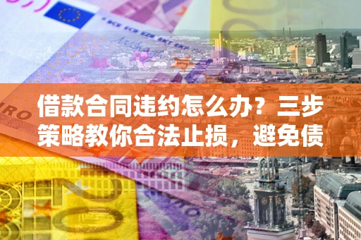武汉借款合同违约怎么办？三步策略教你合法止损，避免债务危机升级