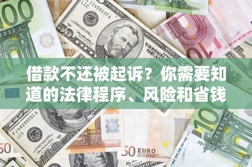 武汉借款不还被起诉？你需要知道的法律程序、风险和省钱技巧