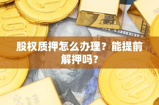 武汉股权质押怎么办理？能提前解押吗？